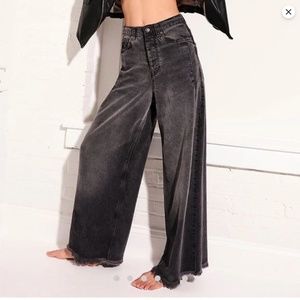 Free People Old West Slouch Wide Leg Jeans